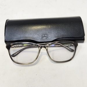 Cote D Azure Womens Smoke Gray Sparkle Eyeglasses Frames Full Rim CDA 249